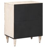 vidaXL Armoire de lit Blanc 50 x 33 x 60 cm Bois de mangue massif