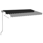 vidaXL Auvent rétractable automatique 450x350 cm Anthracite