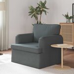 vidaXL Canapé Gris foncé 84 x 80 x 85 cm tissu