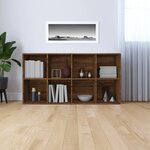 vidaXL Bibliothèque/Buffet Chêne marron 66x30x130 cm Bois d'ingénierie