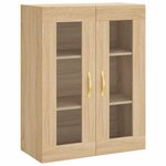 vidaXL Buffet haut Chêne sonoma 69 5x34x180 cm Bois d'ingénierie