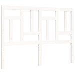 vidaXL Cadre de lit sans matelas blanc bois de pin massif