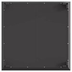 vidaXL Braise Noir 80 x 80 x 43 cm Acier