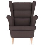 vidaXL Fauteuil marron foncé 74x84x100 cm tissu