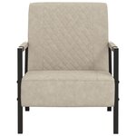 vidaXL Fauteuil Gris clair Similicuir