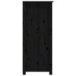 vidaXL Buffet Noir 83x41 5x100 cm Bois massif de pin