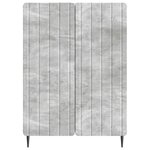 vidaXL Buffet Gris béton 66 x 34 5 x 92 cm Bois d'ingénierie