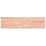 vidaXL Étagère murale marron clair bois chêne massif traité