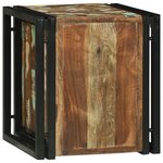 vidaXL Râtelier à vin 34 5x35x39 cm en bois massif de récup