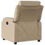 vidaXL Fauteuil inclinable électrique Cappuccino Similicuir