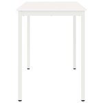 vidaXL Table de bar Blanc 110 x 55 x 105 cm Bois de pin massif