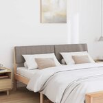 vidaXL Tête de lit capitonnée Taupe 160 cm Pin massif