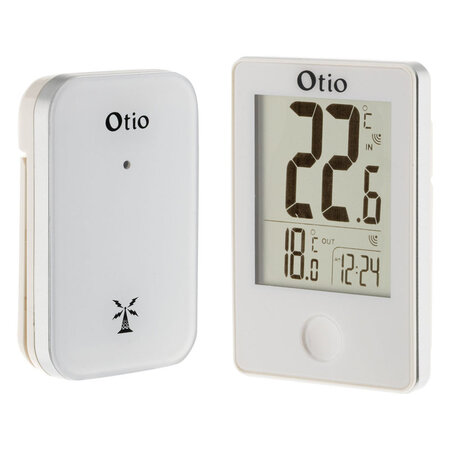 Thermomètre int/ext sans fil Blanc - Otio - La Poste