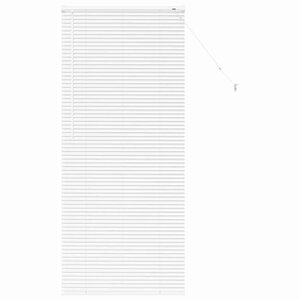 vidaXL Store de Fenêtre avec des rideaux Blanc Aluminium