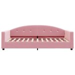 vidaXL Lit de jour avec matelas rose 100x200 cm velours