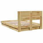 vidaXL Cadre de lit avec tête de lit sans matelas 120x190 cm
