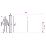 vidaXL Store latéral rétractable 100  polyester fer acier