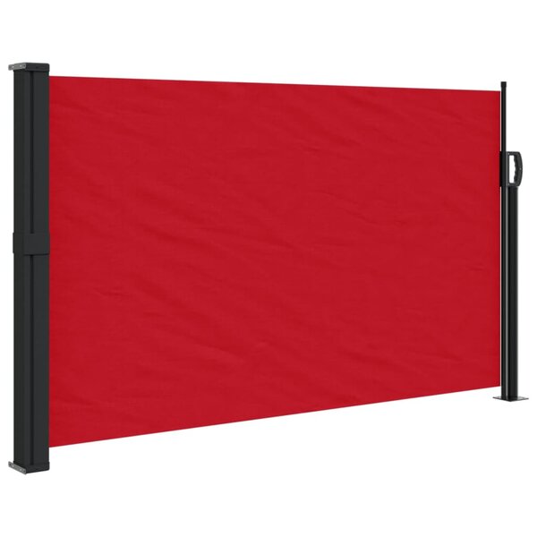 vidaXL Auvent latéral rétractable rouge 120x500 cm