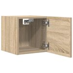 vidaXL Meuble TV mural Chêne sonoma 30 5x30x30 cm