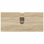 vidaXL Ensemble de mobilier de salle de bain 3 Pièces Chêne Sonoma