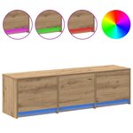 vidaXL Meuble TV Chêne artisanal Bois d'ingénierie