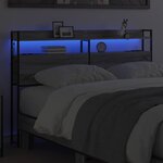 vidaXL Tête de lit de rangement Sonoma gris 160 cm Bois d'ingénierie
