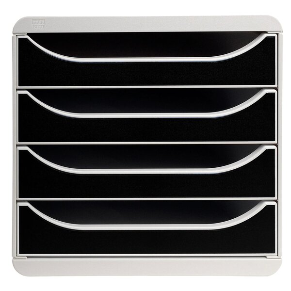Module De Classement Big Box 4 Tiroirs Office - Noir - Exacompta