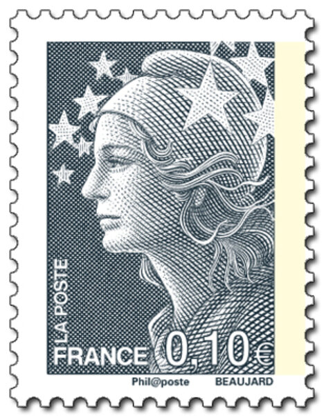 Timbre Marianne Gris