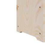 vidaXL Casier à vin avec panneau supérieur bois de pin massif