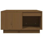 vidaXL Table basse Marron miel 60x61x32 5 cm Bois massif de pin