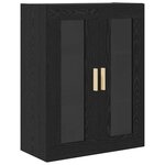 vidaXL Haut Armoire Chêne noir 69 5 x 34 x 180 cm