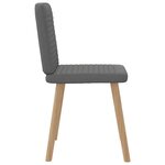 vidaXL Chaises à manger lot de 6 gris foncé tissu
