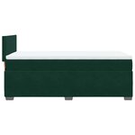 vidaXL Sommier à lattes de lit avec matelas Vert foncé 100x200 cm