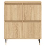 vidaXL Buffets 2 Pièces chêne sonoma bois d'ingénierie