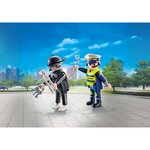 PLAYMOBIL 71804 - Policier et bandit avec menottes et accessoires