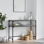 vidaXL Table console sonoma gris 100x35 5x75 cm bois d'ingénierie
