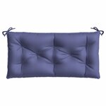 vidaXL Coussins de banc de jardin lot de 2 bleu marine tissu oxford