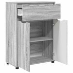 vidaXL Cabinet de salle de bain Gris Sonoma 72 5 x 36 5 x 100 cm