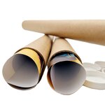 Lot de 50 Tubes carton brun pour affiche poster 6 cm x 85 cm