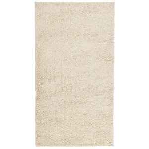 vidaXL Tapis shaggy PAMPLONA poils longs moderne doré 60x110 cm