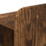 vidaXL Cabinet de Tête de Lit Chêne fumé Bois d'ingénierie