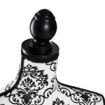 Tectake mannequin de couture - motif floral noir/blanc