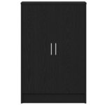 vidaXL Armoire à chaussures chêne noir 60x35x92 cm bois d'ingénierie