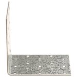 vidaXL Équerres de fixation 40 Pièces 2 mm 100x60x100 mm acier galvanisé