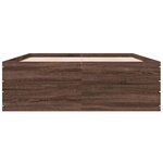 vidaXL Cadre de lit chêne marron 120x200 cm bois d'ingénierie