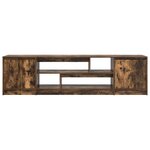 vidaXL Meuble TV chêne fumé 188 5x41x50 cm bois d'ingénierie