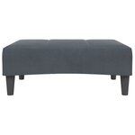 vidaXL Repose-pied gris foncé 77x55x31 cm velours