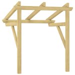 vidaXL Auvent de porte 100x100x80 cm Bois de pin massif imprégné
