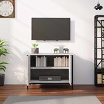 vidaXL Meuble TV avec portes sonoma gris 60x35x45 cm bois d'ingénierie