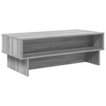 vidaXL Table basse Gris Sonoma 100 x 46 x 35 cm Bois d'ingénierie